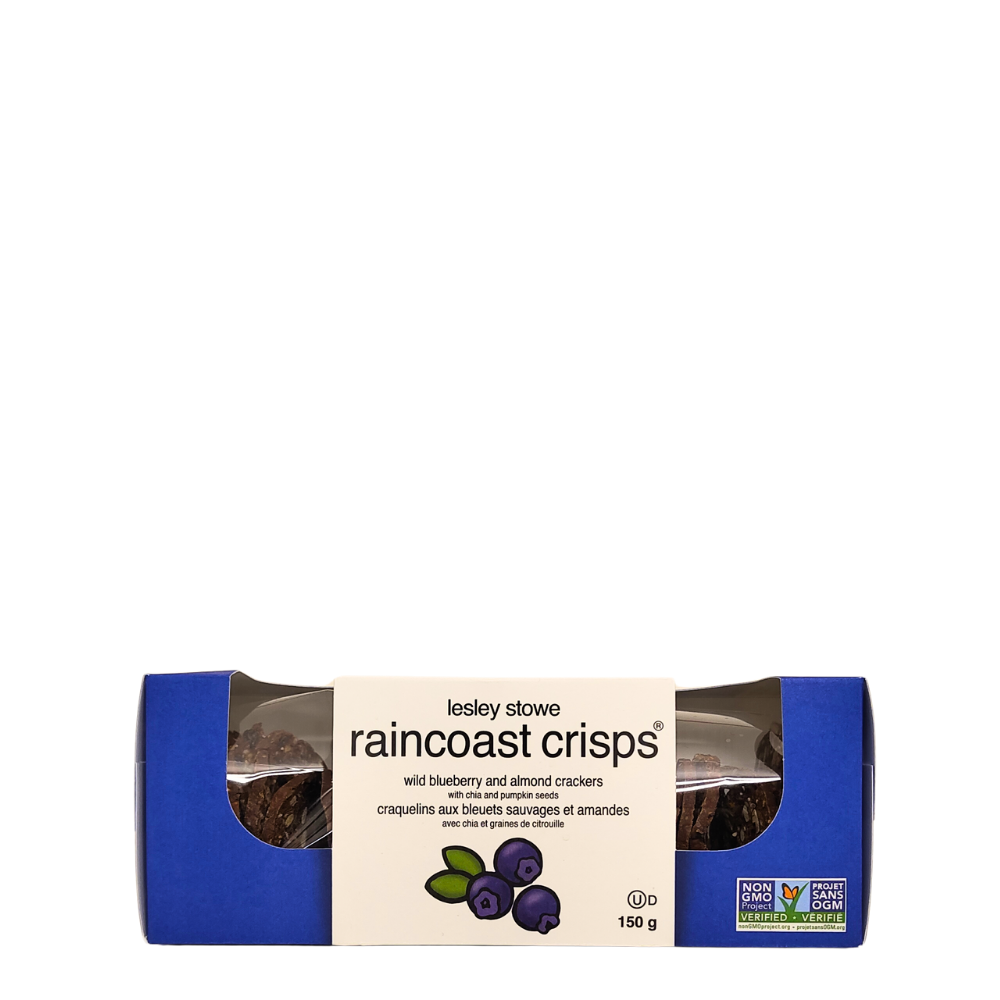 Wild blueberry & almond crackers